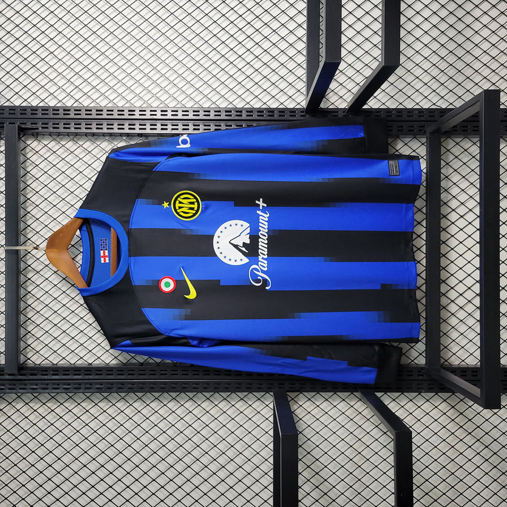 Inter Milan 23-24 Home Long Sleeve Jersey - Fans Version